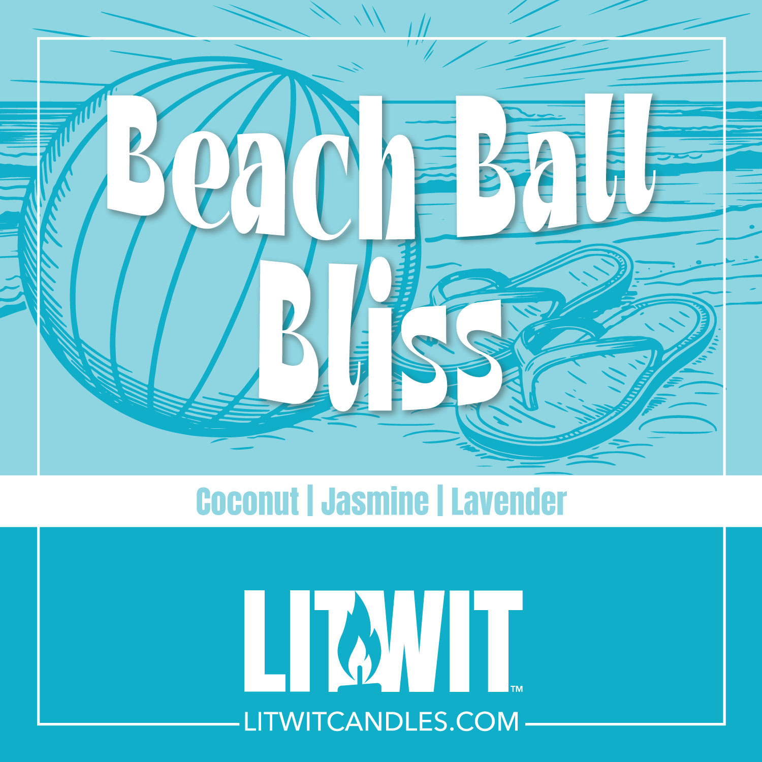 Coconut, Jasmine and Lavender Candle
