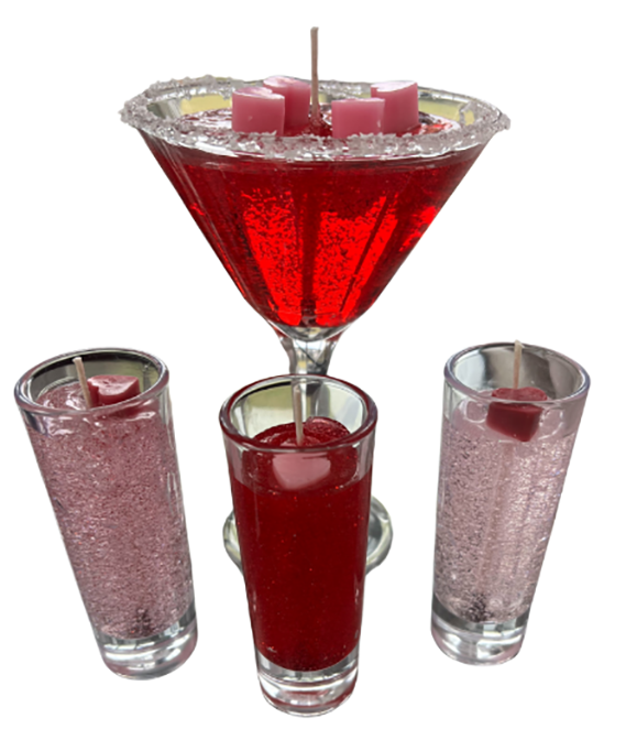 Martini with Shots Pineapple, Mango Soy Candle