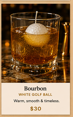 Bourbon White Golf Ball
