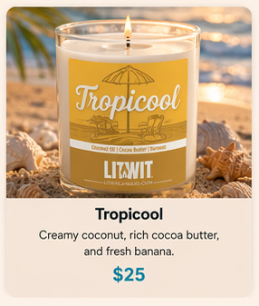 Tropicool Coconut Oil Soy Candle