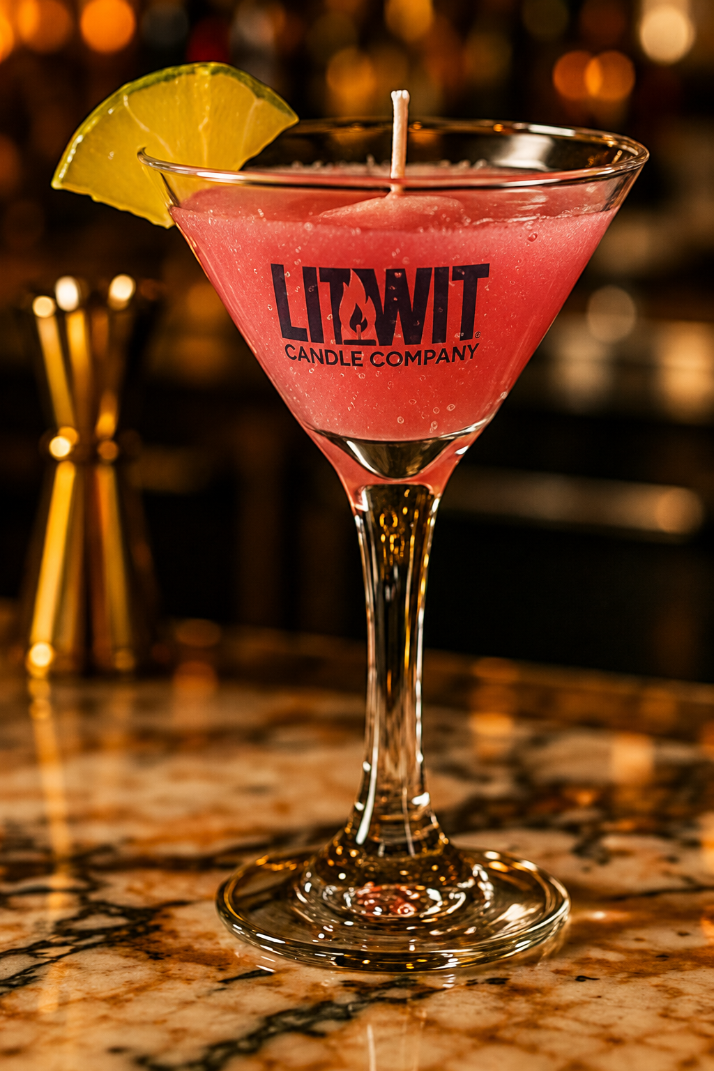 Cosmo Cocktail Candle