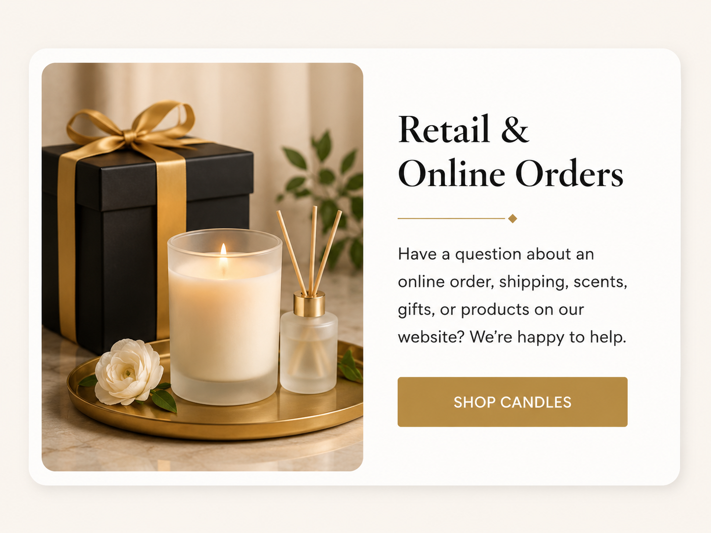 Lit Wit Candles retail and online order help for candles, gifts, and reed diffusers
