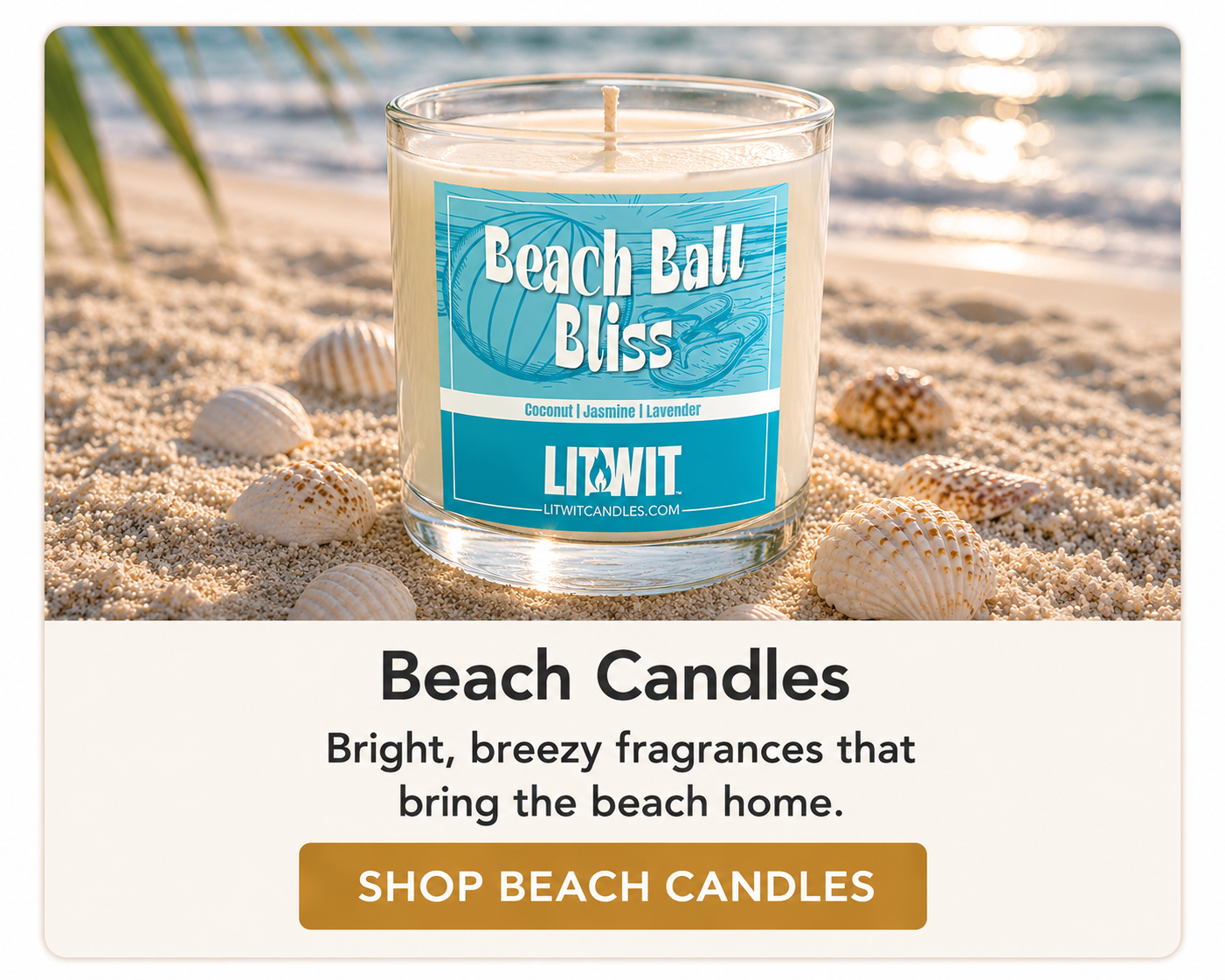 Beach Collection Beach Collection Candles Lit Wit Candles<br />