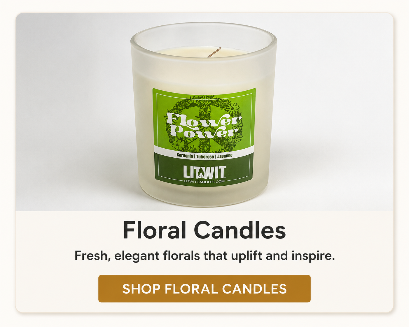 Floral Collection Floral Collection Candles LIt Wit Candles