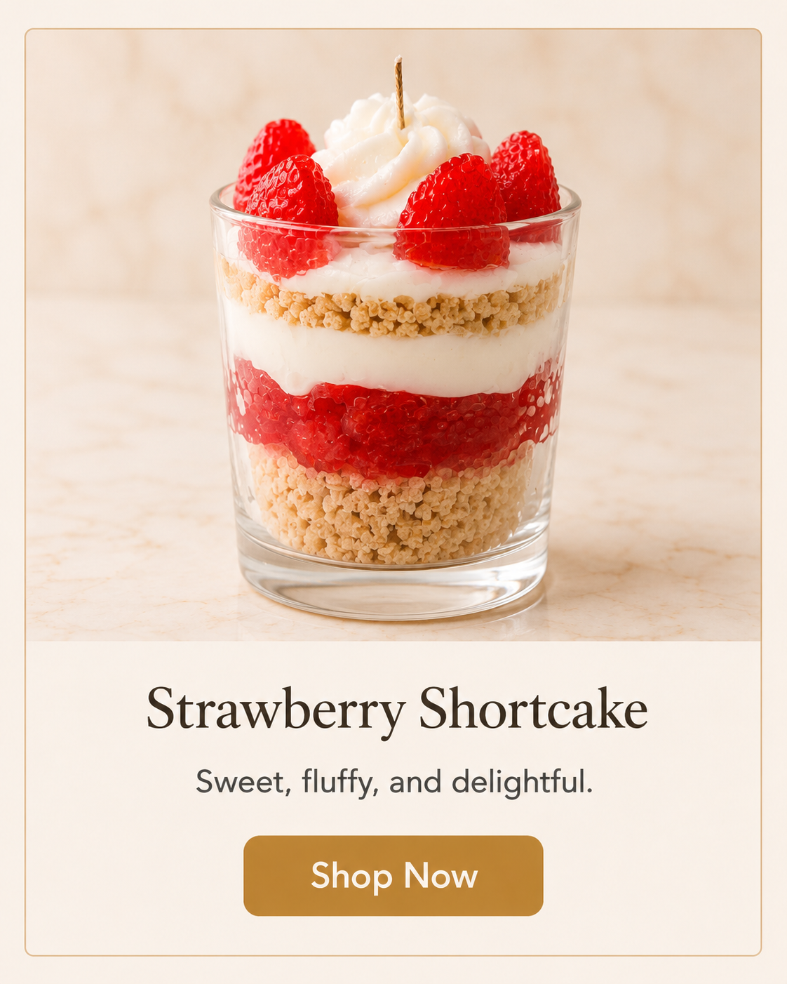 Strawberry Shortcake Candle Lit Wit Candles