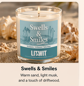Swells and Smiles Surf Soy Candle